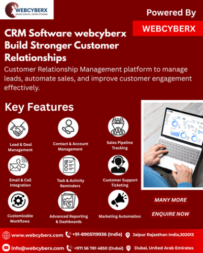 CRM Software webcyberx Build Stronger Customer Relationships